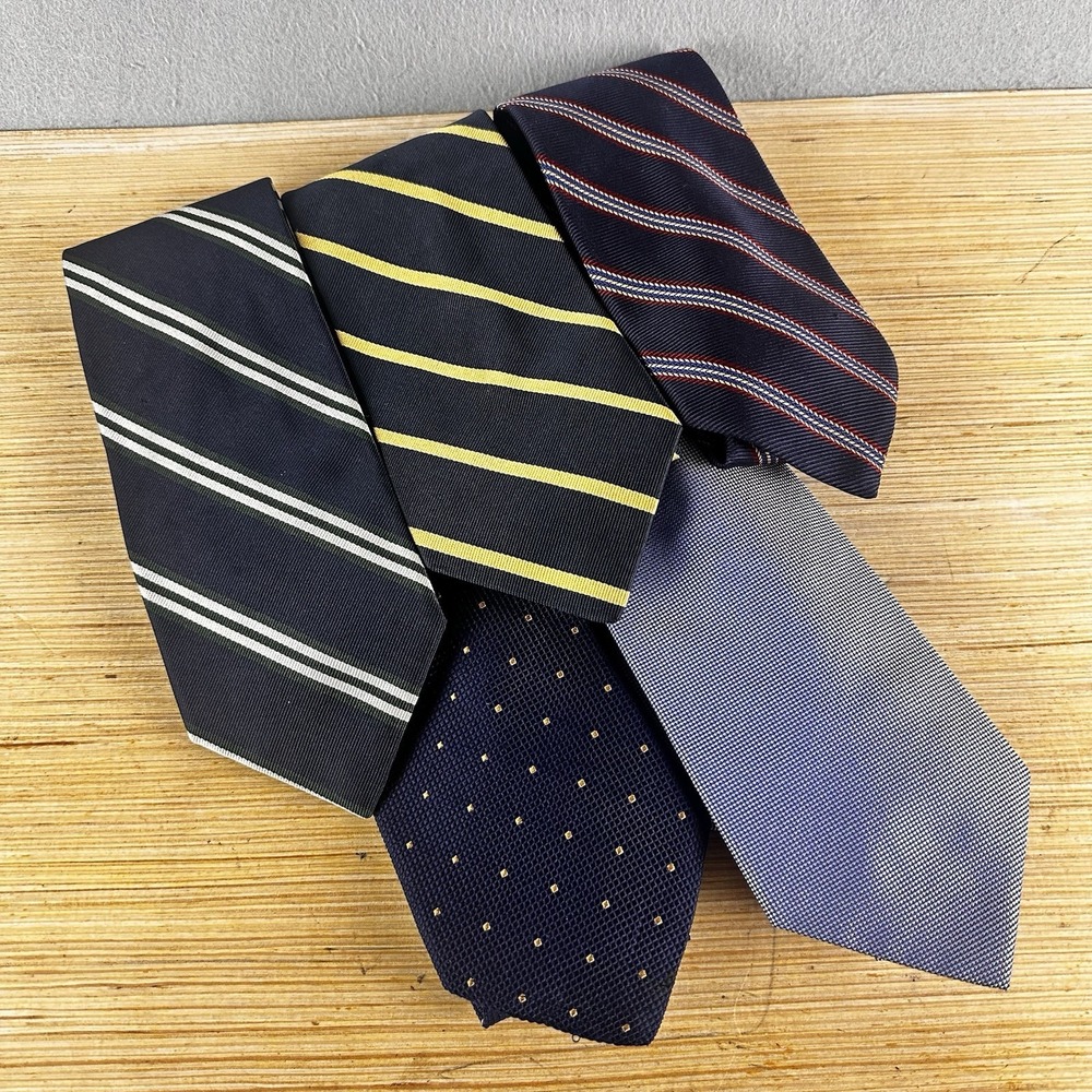Lot of 5 Brooks Brothers Makers Ties Made USA Striped pattern Silk Tie